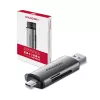 Axagon CRE-SAC SuperSpeed USB-C+USB-A kortelių skaitytuvas 5 Gbps
