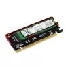 Adapteris Axagon PCEM2-S PCIe x16 – M.2 NVMe M-key lizdas, su pasyviu aliumininiu šilumos šalintuvu