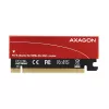 Adapteris Axagon PCEM2-S PCIe x16 – M.2 NVMe M-key lizdas, su pasyviu aliumininiu šilumos šalintuvu