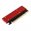 Adapteris Axagon PCEM2-S PCIe x16 – M.2 NVMe M-key lizdas, su pasyviu aliumininiu šilumos šalintuvu