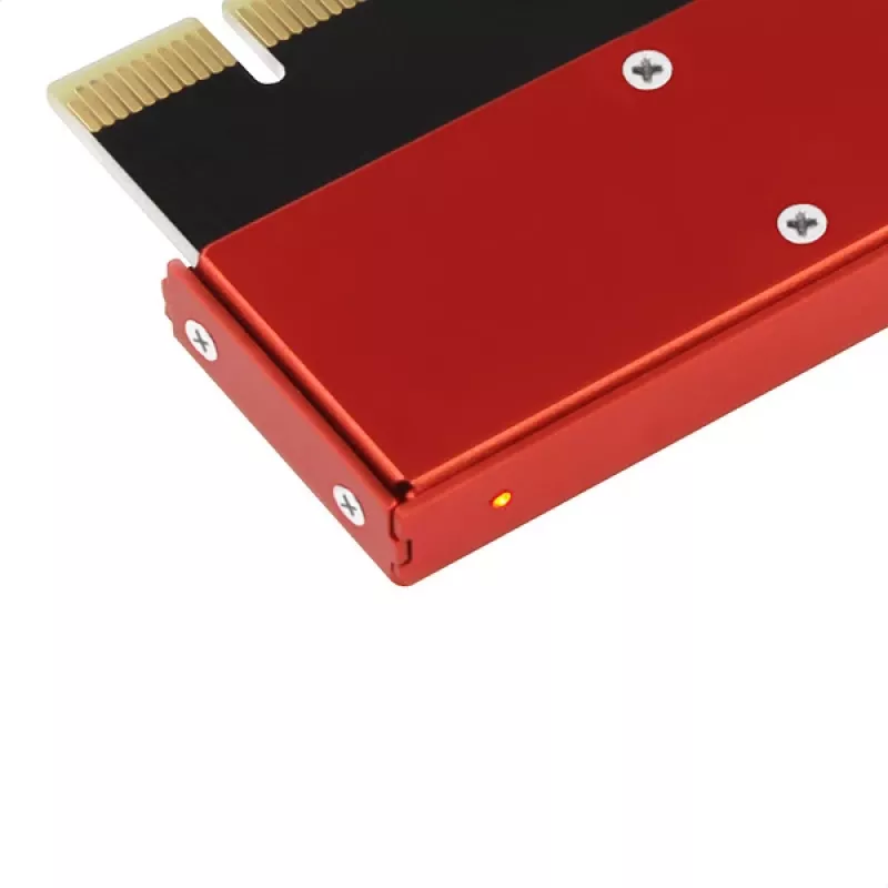 Adapteris Axagon PCEM2-S PCIe x16 – M.2 NVMe M-key lizdas, su pasyviu aliumininiu šilumos šalintuvu