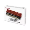Adapteris Axagon PCEM2-S PCIe x16 – M.2 NVMe M-key lizdas, su pasyviu aliumininiu šilumos šalintuvu