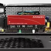 Adapteris Axagon PCEM2-S PCIe x16 – M.2 NVMe M-key lizdas, su pasyviu aliumininiu šilumos šalintuvu