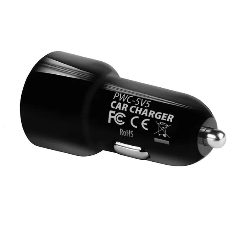 Automobilinis įkroviklis AXAGON PWC-5V5 SMART, 24W, 2x USB-A, 5V/2.4A + 5V/2.4A