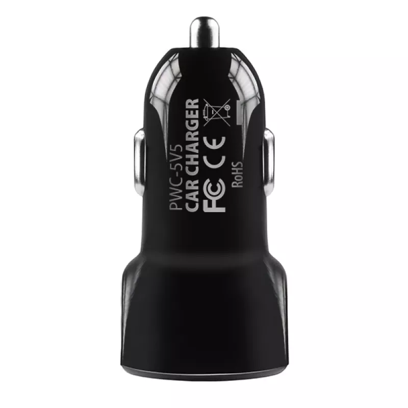 Automobilinis įkroviklis AXAGON PWC-5V5 SMART, 24W, 2x USB-A, 5V/2.4A + 5V/2.4A