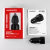 Automobilinis įkroviklis AXAGON PWC-5V5 SMART, 24W, 2x USB-A, 5V/2.4A + 5V/2.4A