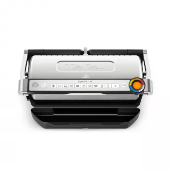 Kontaktinė grilio keptuvė Tefal OptiGrill + XL GC728D10, 2000 W, 800 cm² nelimpančios plokštės, 9 programos, 400×200 mm kepimo paviršius