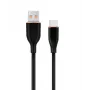 GEMBIRD Premium Silikoninis Type-C USB Įkrovimo ir Duomenų Laidas, 1,5m - Juodas