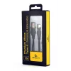 GEMBIRD Premium Silikoninis Type-C USB Įkrovimo ir Duomenų Laidas, 1,5m - Juodas