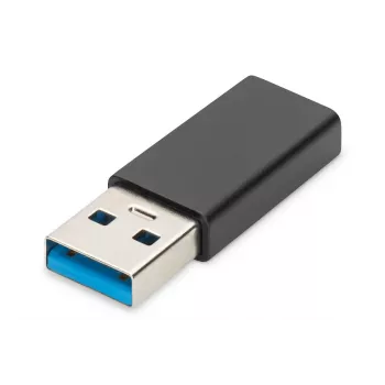 DIGITUS USB Type-C adapteris, A į C M/F, 3A, 5Gb/s, 3.0 versija, juodas