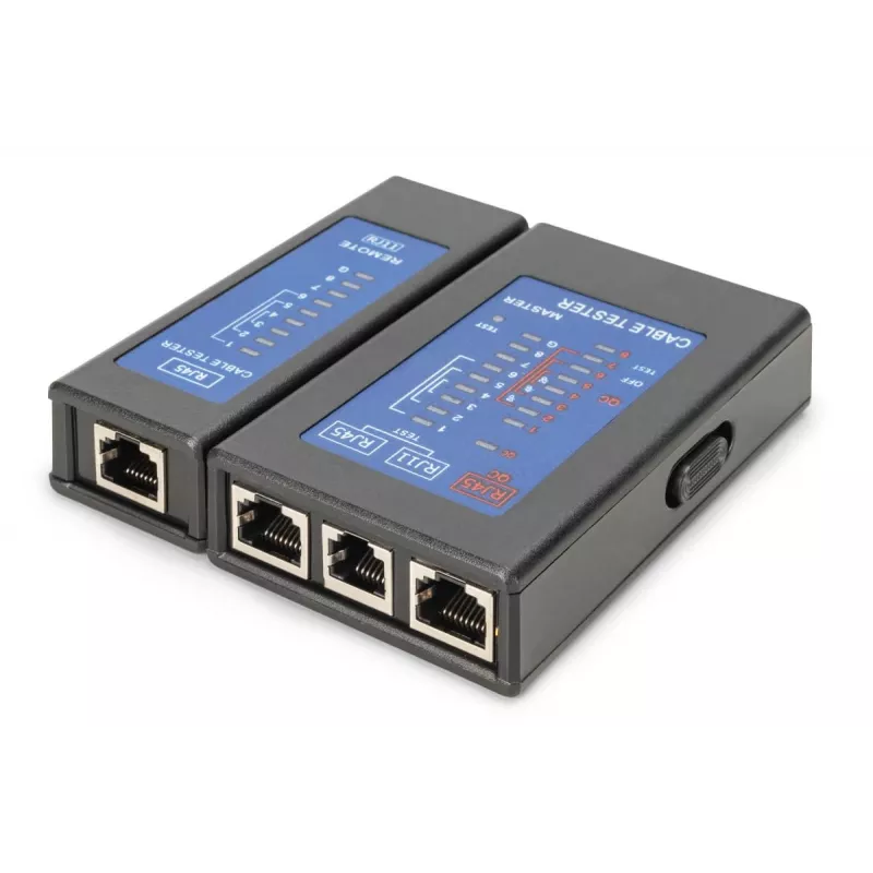 DIGITUS kabelių testeris – vienpusis PoE testeris su dėklu DN-14001-2