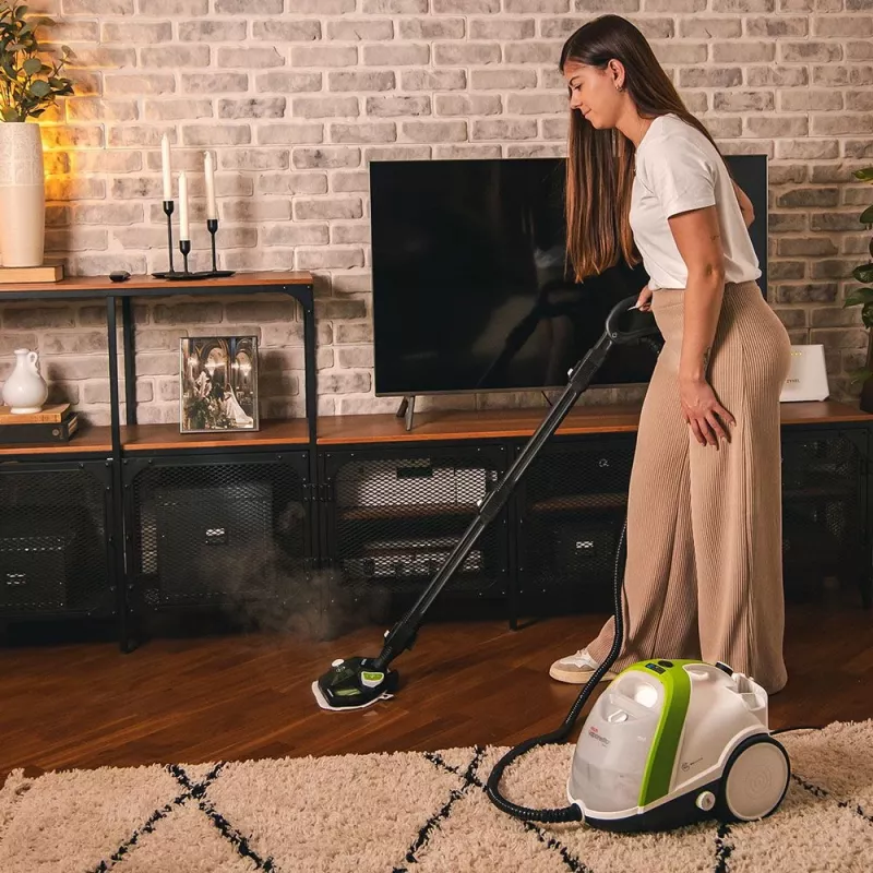 Polti Vaporetto Smart 110 Eco cilindrinis garinis valytuvas 1500 W juodas, žalias, baltas
