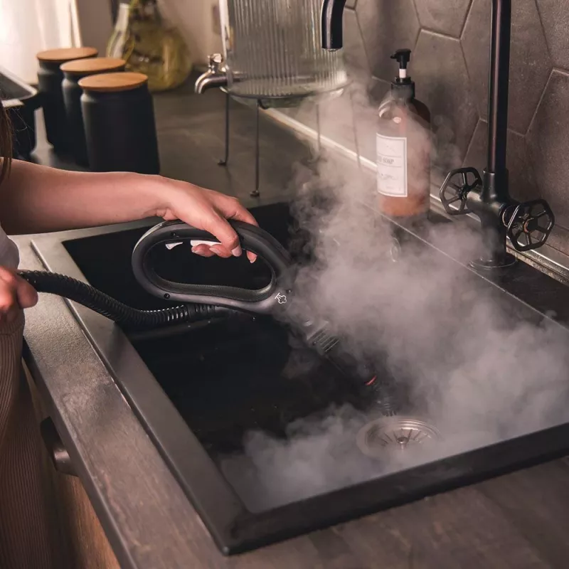 Polti Vaporetto Smart 110 Eco cilindrinis garinis valytuvas 1500 W juodas, žalias, baltas
