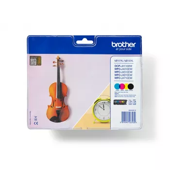 Kasetė Brother LC127XLVALBP 4 vnt. Originali juoda, žydra, raudona, geltona
