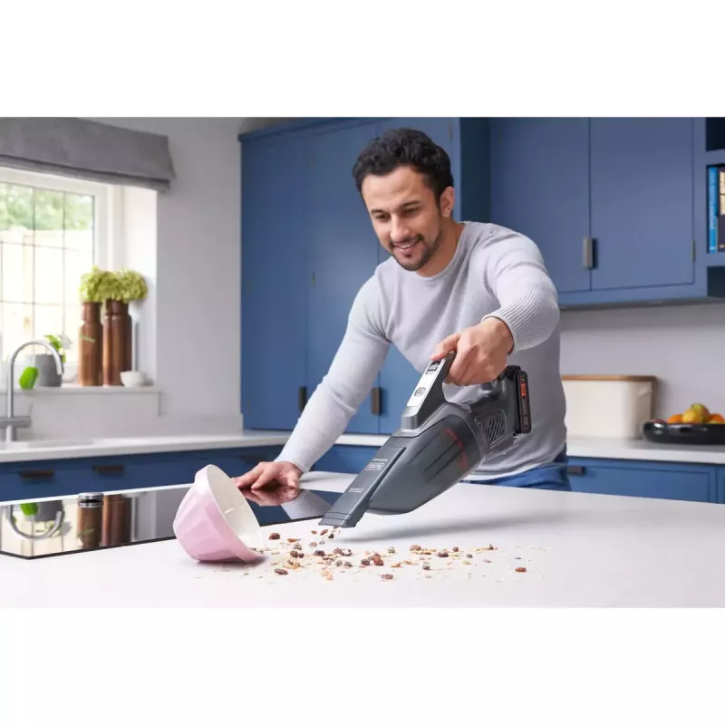 Nešiojamas dulkių siurblys Black & Decker BCHV001B kompaktiškas lengvas su plaunamu filtru ir įkrovimo stotele