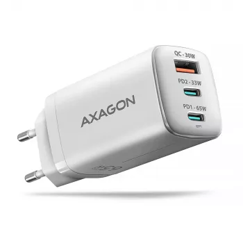 Sieninis įkroviklis Axagon ACU-DPQ65W PD3.0 & QC4+ 3x išėjimai 65W