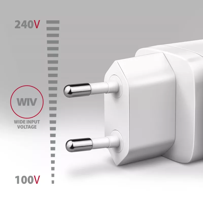 Sieninis įkroviklis Axagon ACU-DPQ65W PD3.0 & QC4+ 3x išėjimai 65W