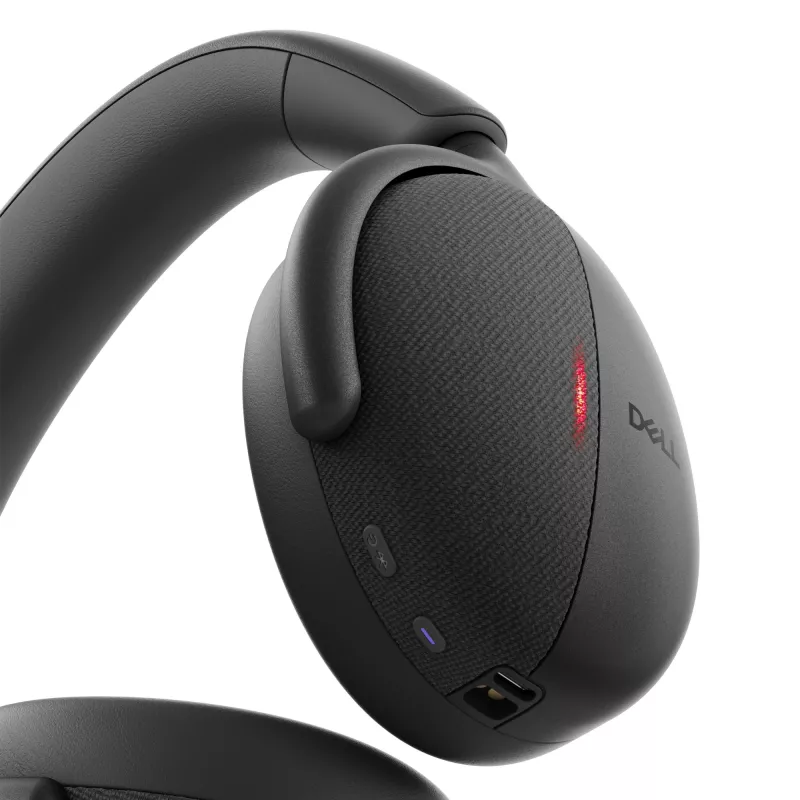 DELL Pro Premium Wireless ANC ausinės - WL7024, laidinės ir belaidės, pokalbiams/muzikai, 20 - 20000 Hz, 297 g, ausinės, juodos