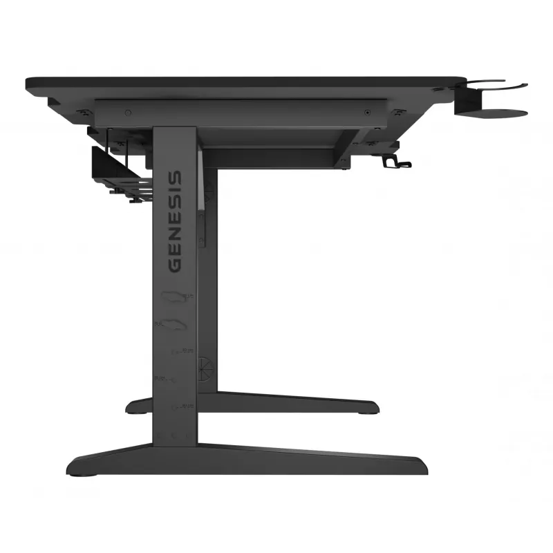 Tiesus kompiuterinis stalas GENESIS NDS-2249 Juodas MDF 140x75cm