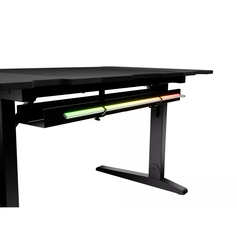 Tiesus kompiuterinis stalas GENESIS NDS-2249 Juodas MDF 140x75cm