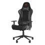Žaidimų kėdė GENESIS Nitro 440 G2, paminkštinta sėdynė, audinys/ekologinė oda, pilka/juoda, max 120 kg, reguliuojama atlošas ir 1D porankiai
