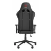Žaidimų kėdė GENESIS Nitro 440 G2, paminkštinta sėdynė, audinys/ekologinė oda, pilka/juoda, max 120 kg, reguliuojama atlošas ir 1D porankiai
