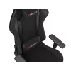 Žaidimų kėdė GENESIS Nitro 440 G2, paminkštinta sėdynė, audinys/ekologinė oda, pilka/juoda, max 120 kg, reguliuojama atlošas ir 1D porankiai