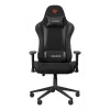 Žaidimų kėdė GENESIS Nitro 440 G2, paminkštinta sėdynė, audinys/ekologinė oda, pilka/juoda, max 120 kg, reguliuojama atlošas ir 1D porankiai