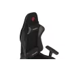 Žaidimų kėdė GENESIS Nitro 440 G2, paminkštinta sėdynė, audinys/ekologinė oda, pilka/juoda, max 120 kg, reguliuojama atlošas ir 1D porankiai
