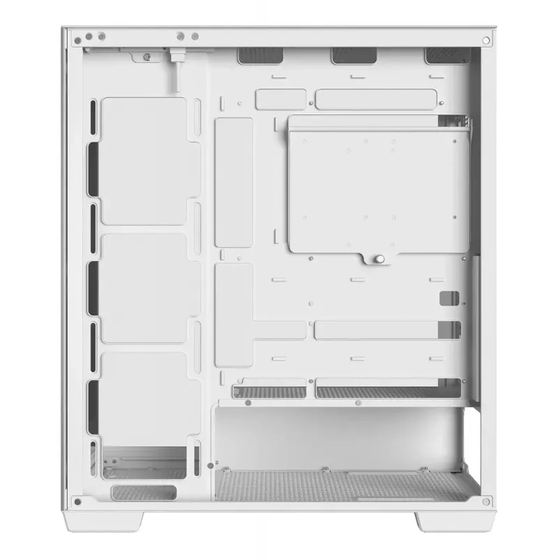 Korpusas DeepCool CG580 WH White – ATX/mATX/ITX, grūdintas stiklas, 120/140 mm ventiliatoriai, 3,5 colio×2, 2,5 colio×3, USB 3.2 Gen1
