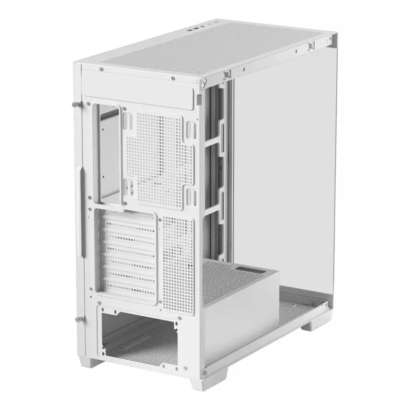 Korpusas DeepCool CG580 WH White – ATX/mATX/ITX, grūdintas stiklas, 120/140 mm ventiliatoriai, 3,5 colio×2, 2,5 colio×3, USB 3.2 Gen1