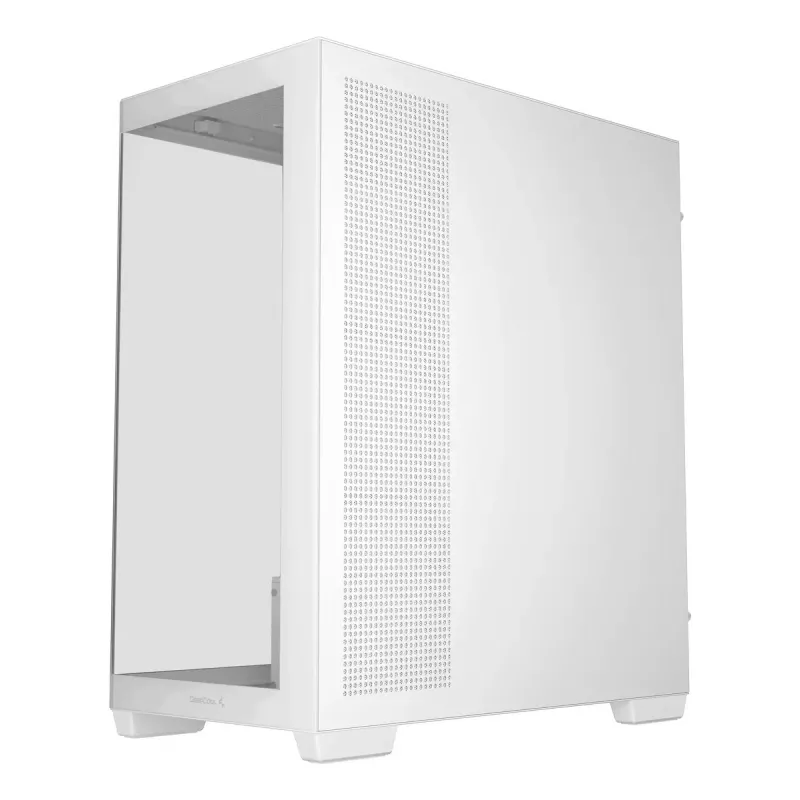 Korpusas DeepCool CG580 WH White – ATX/mATX/ITX, grūdintas stiklas, 120/140 mm ventiliatoriai, 3,5 colio×2, 2,5 colio×3, USB 3.2 Gen1