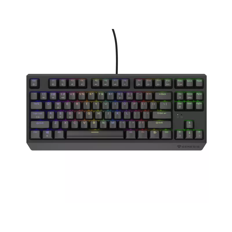Genesis Thor 230 TKL laidinė mechaninė žaidimų klaviatūra, US, juoda, Outemu Red