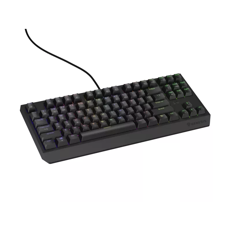 Genesis Thor 230 TKL laidinė mechaninė žaidimų klaviatūra, US, juoda, Outemu Red
