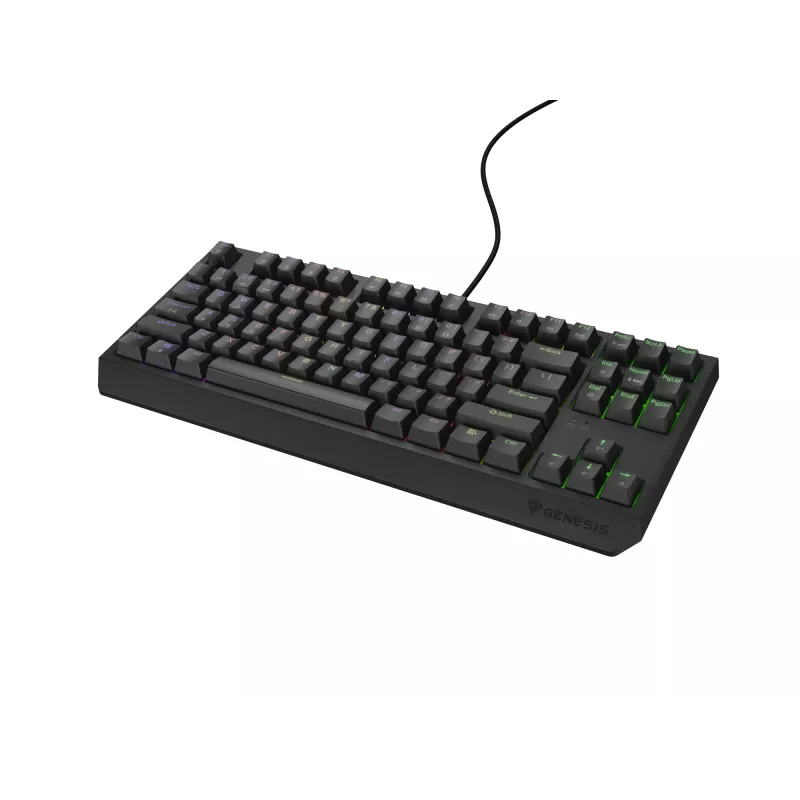 Genesis Thor 230 TKL laidinė mechaninė žaidimų klaviatūra, US, juoda, Outemu Red