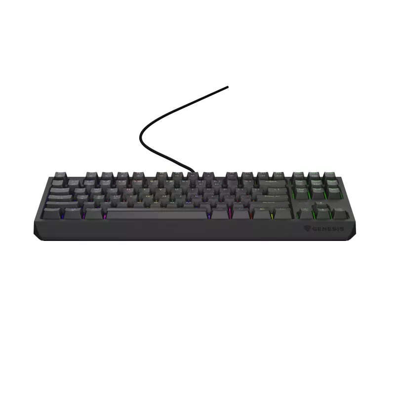 Genesis Thor 230 TKL laidinė mechaninė žaidimų klaviatūra, US, juoda, Outemu Red