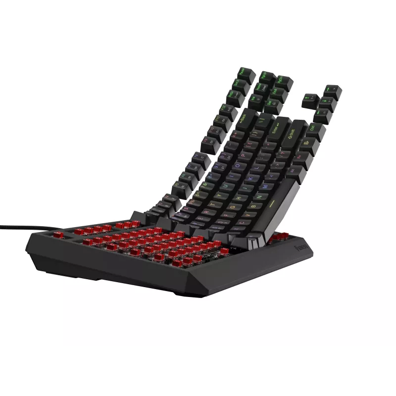Genesis Thor 230 TKL laidinė mechaninė žaidimų klaviatūra, US, juoda, Outemu Red