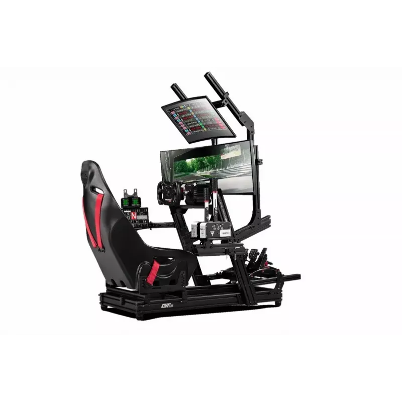 Lenktynių simuliatoriaus važiuoklė Next Level Racing GTElite Wheel Plate Edition – aliuminio ir anglinio plieno vairo bei pedalų montavimo platforma