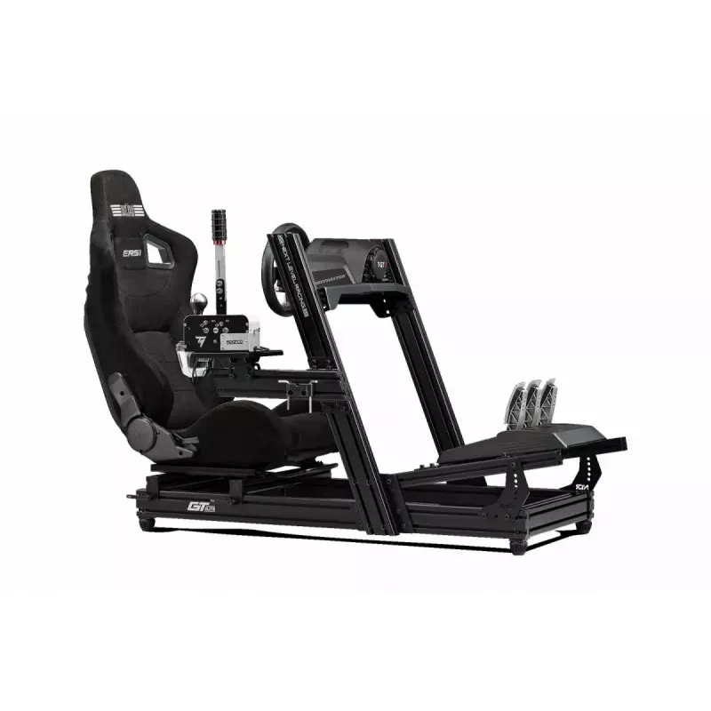 Lenktynių simuliatoriaus važiuoklė Next Level Racing GTElite Wheel Plate Edition – aliuminio ir anglinio plieno vairo bei pedalų montavimo platforma