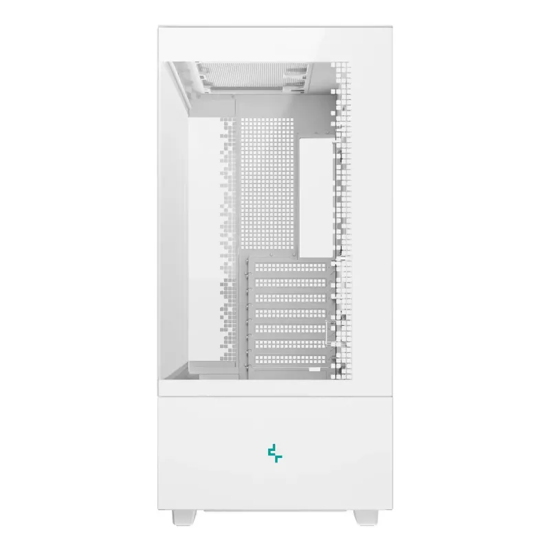Korpusas DeepCool CH690 Tower White – ATX/microATX palaikymas, LCD ekranas, 3x2.5 colio vietos, 1x3.5 colio, GPU iki 450 mm, CPU aušintuvo aukštis 182 mm