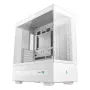 Korpusas DeepCool CH690 Tower White – ATX/microATX palaikymas, LCD ekranas, 3x2.5 colio vietos, 1x3.5 colio, GPU iki 450 mm, CPU aušintuvo aukštis 182 mm