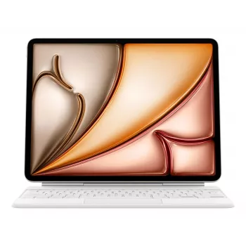 Apple Magic Keyboard QWERTY Švediškas Baltas Trackpad iPad Air 13 colio