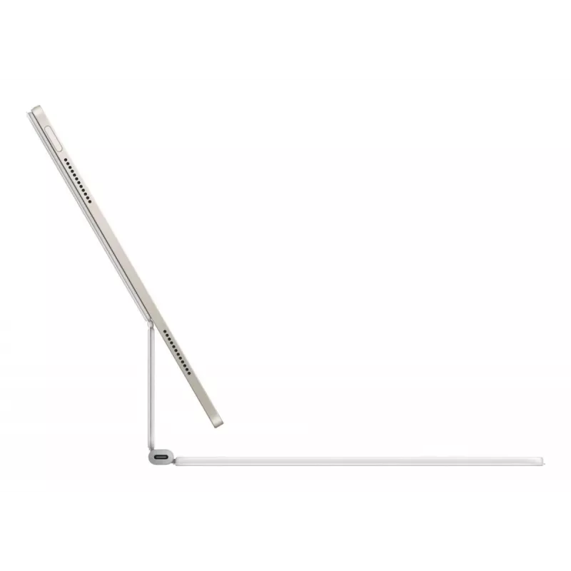 Apple Magic Keyboard QWERTY Švediškas Baltas Trackpad iPad Air 13 colio