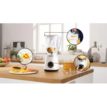Stalo blenderis Bosch Serie 4 MMB6141W 1,5 L 1200 W Baltas