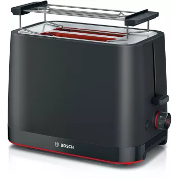 Skrudintuvas Bosch TAT3M123 2 griežinėliai, 950 W, juodas, sukamasis valdymas, atšildymas ir pašildymas