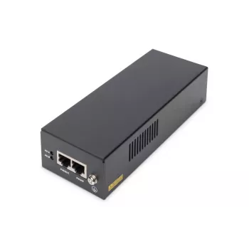 DIGITUS Gigabit Ethernet PoE++ injektorius, 802.3bt, maitinimo kontaktai: 4/5(+),7/8(-) ir 3/6(+), 1/2(-), 85W