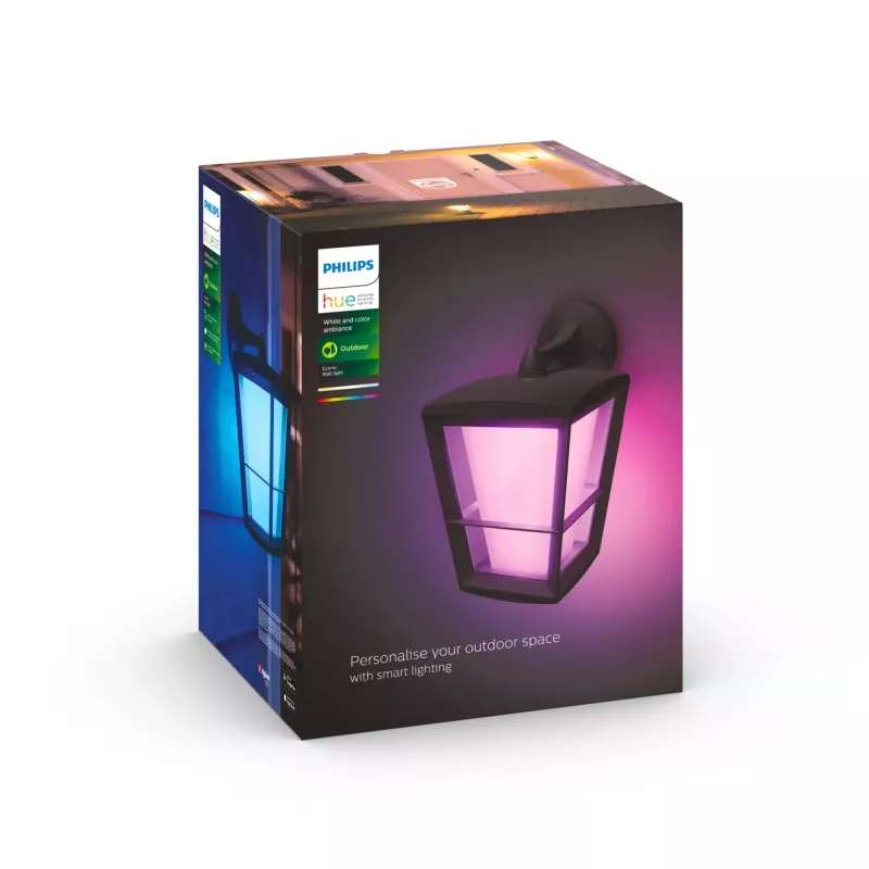 Prožektorius Philips Hue White and colour ambience Econic lauko sieninis šviestuvas