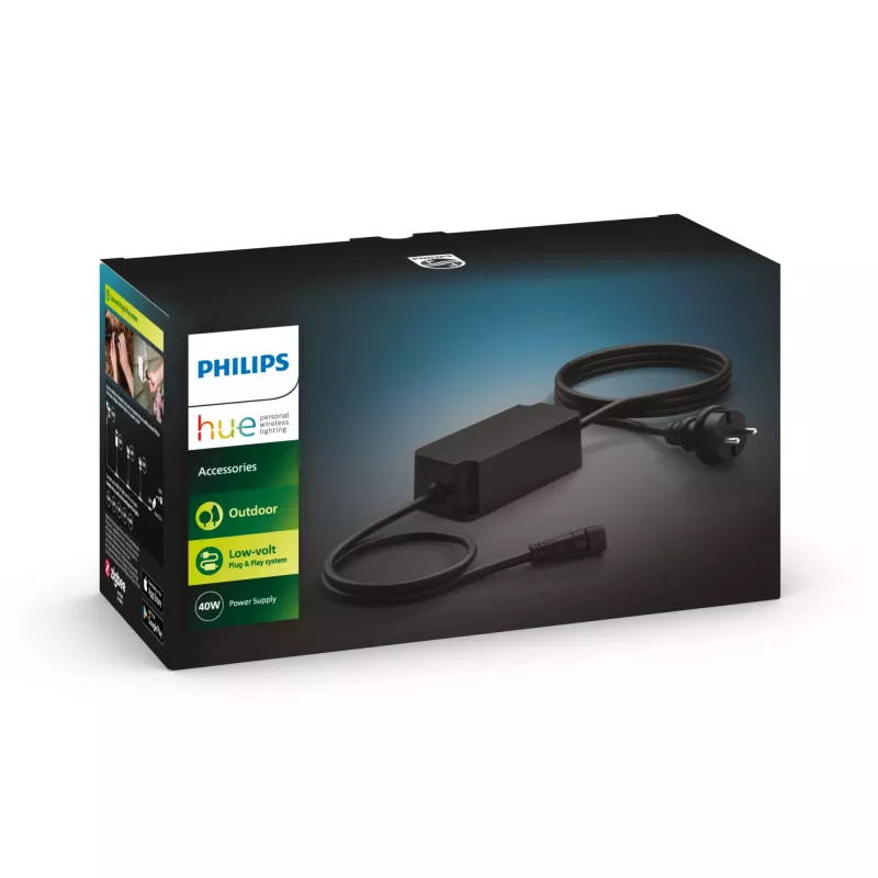 Philips Outdoor 40W maitinimo šaltinis lauko apšvietimui, juodas, plastikinis, IP67, II klasė