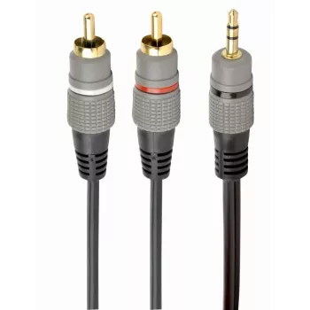 Gembird 3.5 mm stereo į 2xRCA kištukai 1,5 m laidas – auksuoti jungtys