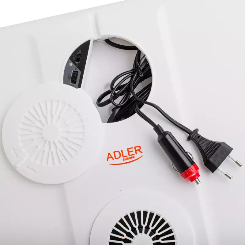 Nešiojamas šaldytuvas Adler AD 8090 — 40 L, Peltier aušinimas, 12 V / 220–240 V, ratukai